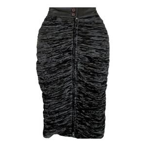 Vintage Kristina K Skirt Silk Bodycon knee length size XS NWT